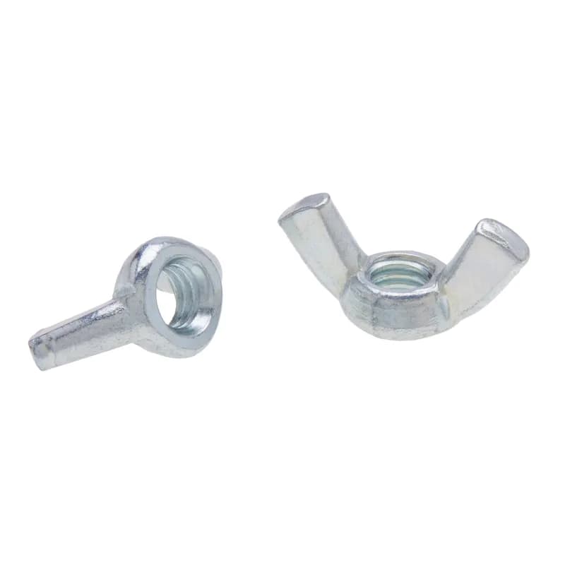 NSI Industries JWNCF4 - Wing Nut, #10-24 in. size, Steel construction, Light Zinc Plated finish, TYPE A grade, 1 per pack