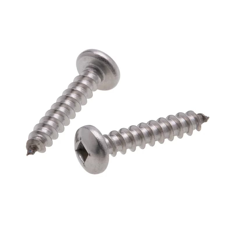 NSI Industries JTSS81SS - Tapping Screw, Stainless Steel material, #10 Size, 3 in. length, Pan head, Square drive type, 100 per pack