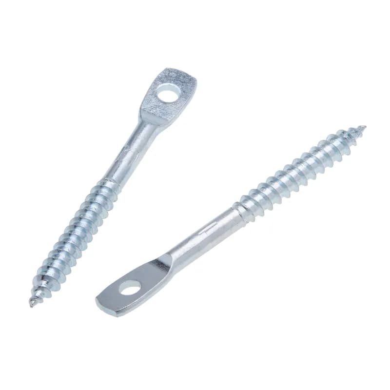 NSI Industries JATEKW300ZP - 1/4-14 x 3 Sharp Pt Eye Lag Screw 1-1/2 Thread Length Steel Zinc