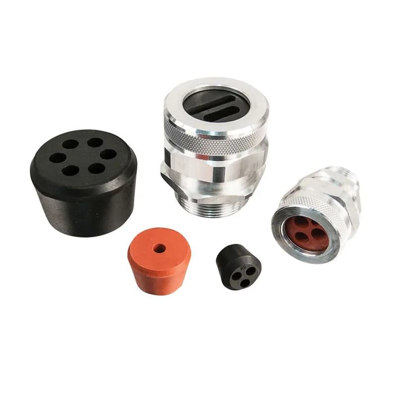 Multiple Hole Bushing, neoprene, hole sizes 2 @ .250, Form Size 2
