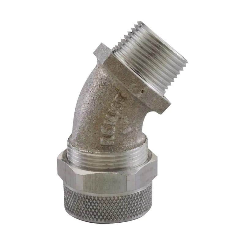 NSI Industries RSR-45104 - Cord Grip, alum, 45 deg, 1/2" NPT, cable range .188 - .250