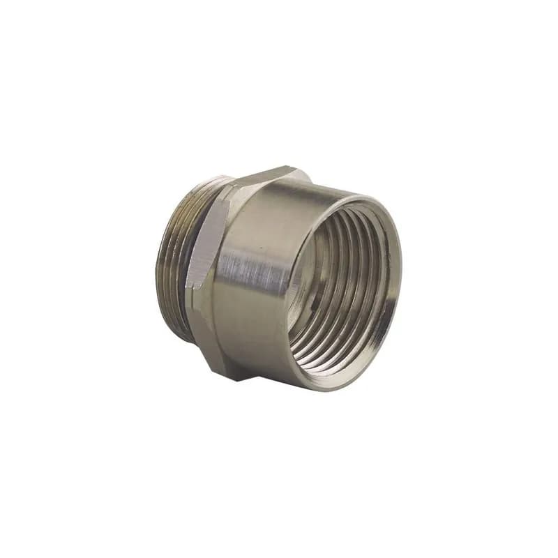 NSI Industries RAM-16M50F - Threaded Adapter M (ISO) thread, nickel plated alum, external thread M16, internal thread 1/2" NPT