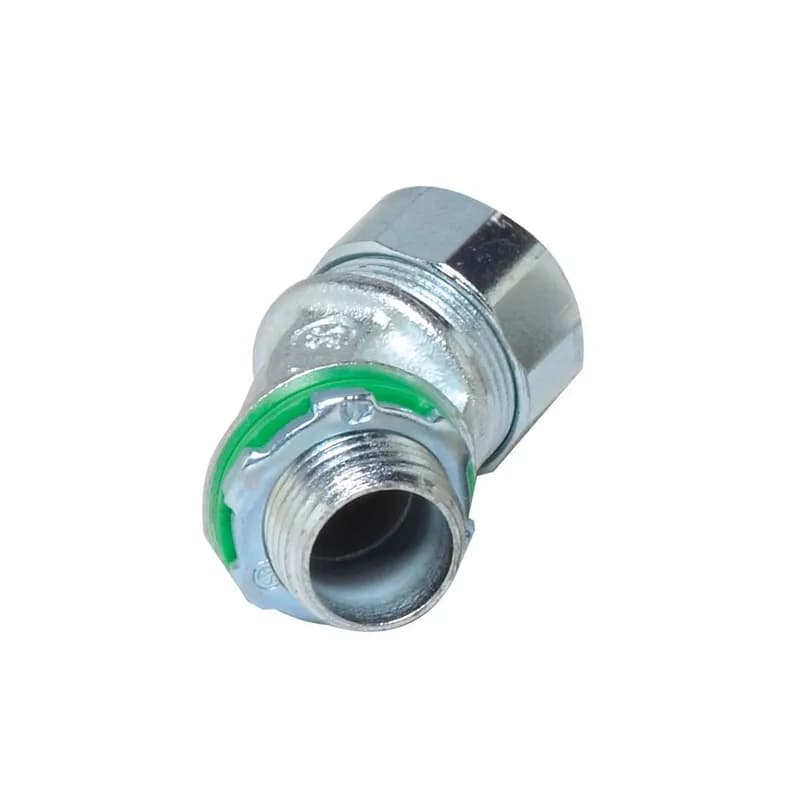 NSI Industries LMA-61 - Liqua-Seal Connector, 45 deg, 2" NPT, zinc plated steel