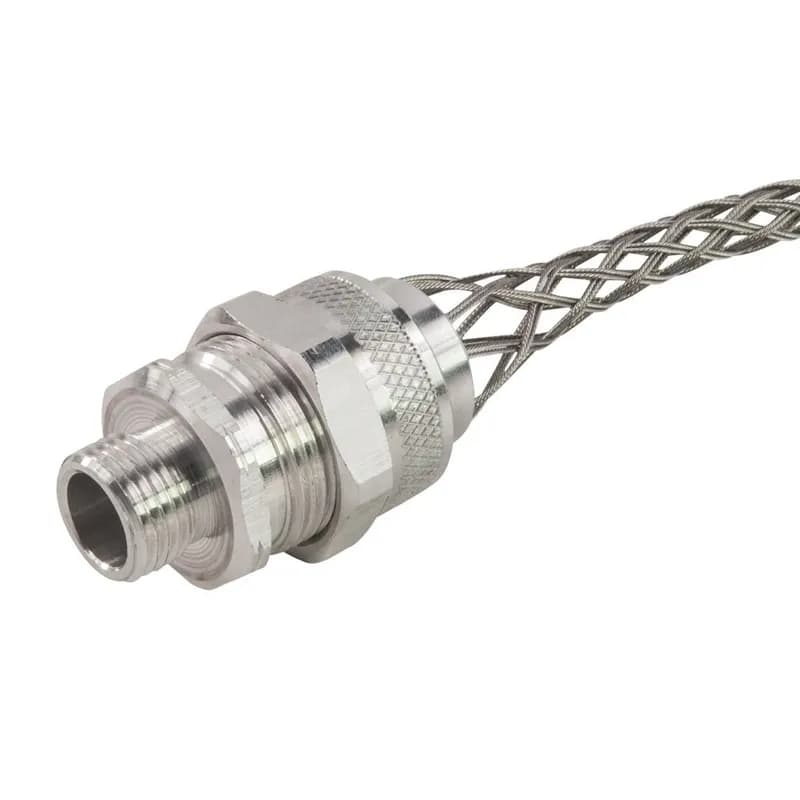 Cord Grip with ISO Metric thread, alum, M25, cable range .562 - .625 with mesh