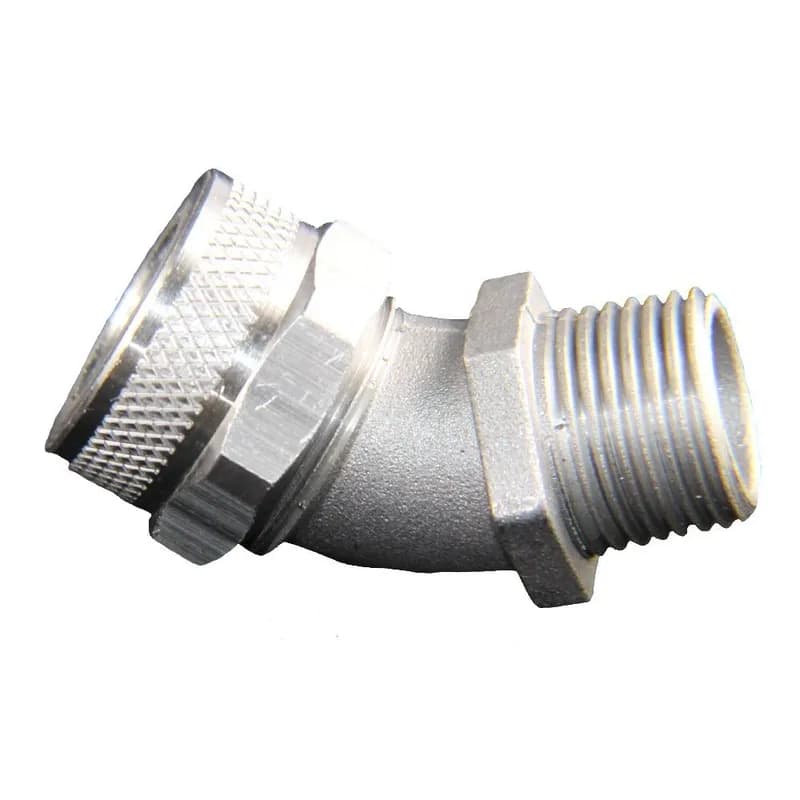 NSI Industries RSR-45500-W - Cord Grip less bushing, 45 deg, alum, 1-1/2" NPT