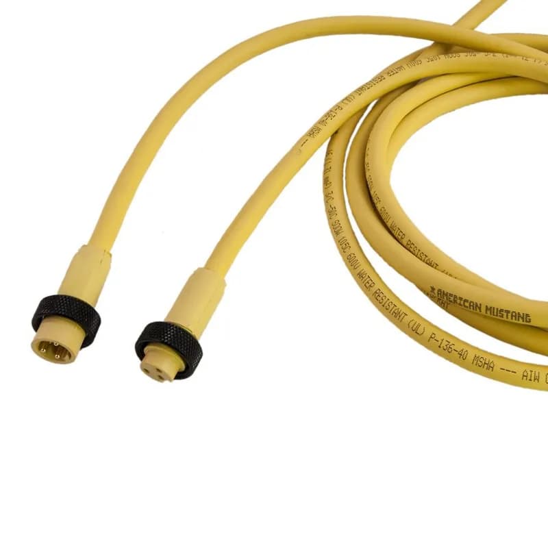 Mini-Link Cable Assembly, PVC, Male/Female, 5 pole, 6', 16 AWG