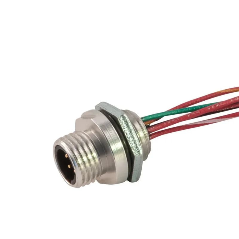 Dual Key Micro-Link Receptacle, Male, 5 pole, 1', 1/4" NPT