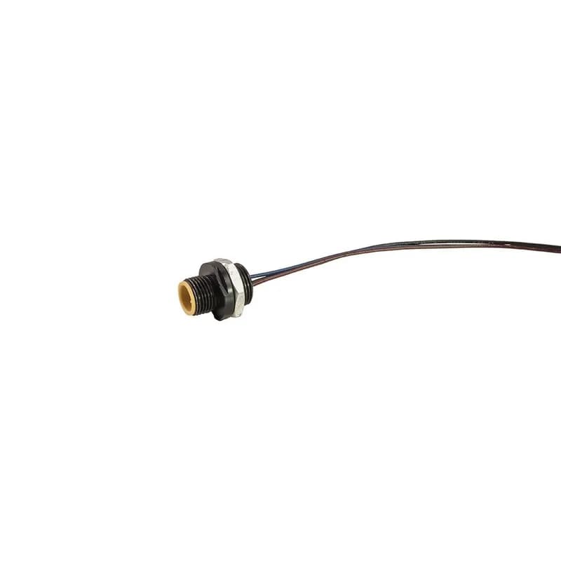 Dual Key Micro-Link Receptacle, Female, 5 pole, 1', Back Panel Mount