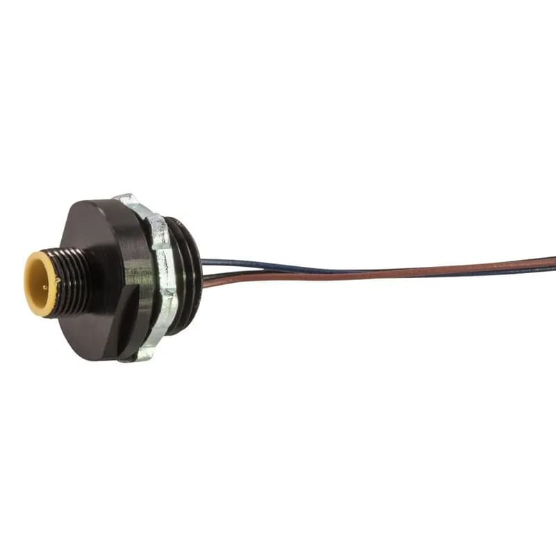 Single Key Shielded to Coupler Micro-Link Receptacle, Male, 5 pole, 1'