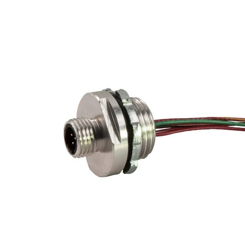 Dual Key Shielded to Coupler Micro-Link Receptacle, Male, 5 pole, 1'