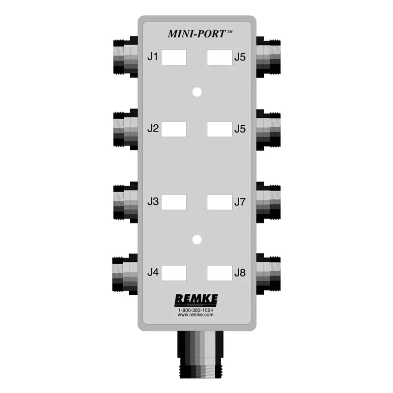 Mini-Link Dist Box, 8 Outlet, connector feed