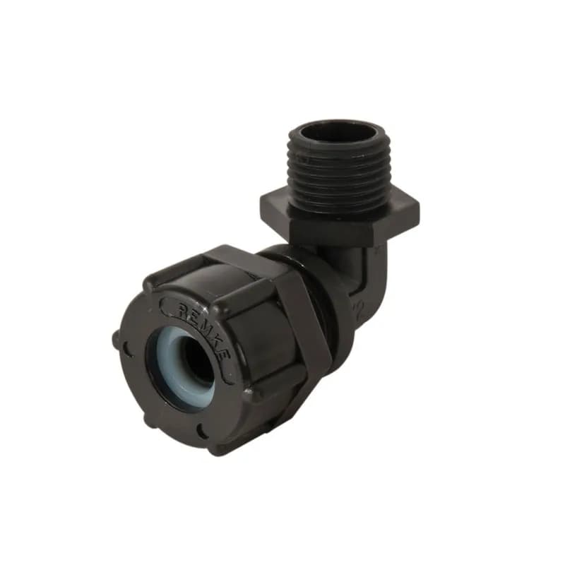 Cord Grip, Valox, 90 deg, 1/2" NPT, cable range .125 - .188