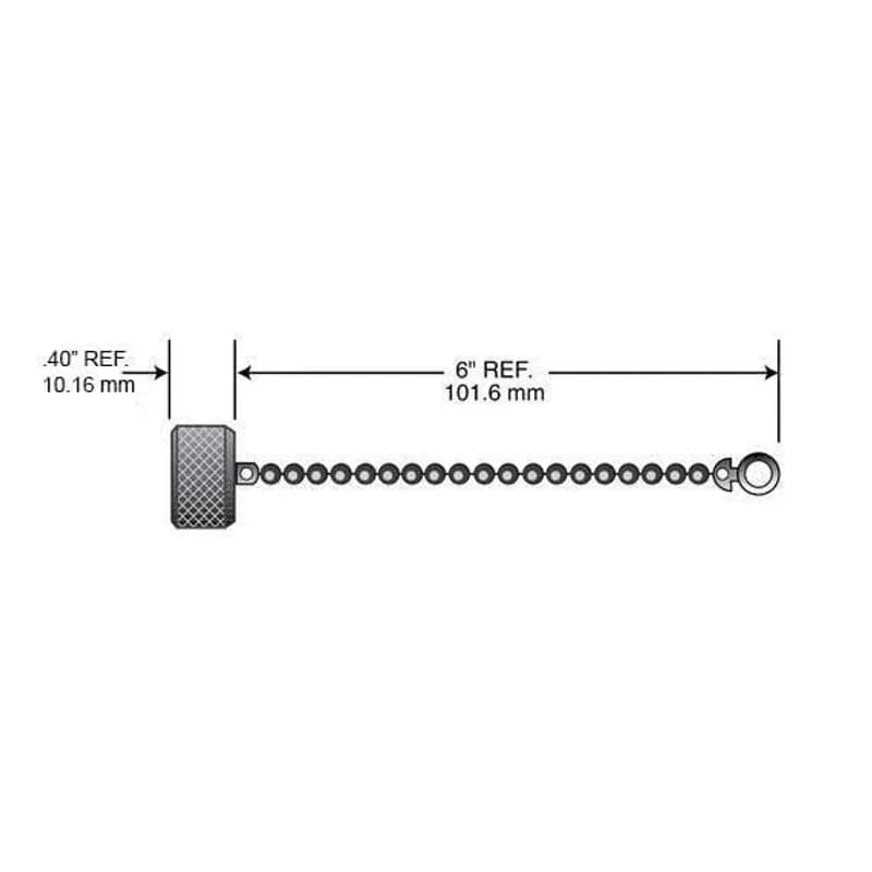 Mini-Link Closure Cap for A size receptacles, 2 - 6A, alum