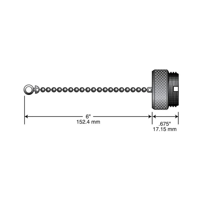 NSI Industries 75-0085 - Mini-Link Closure Cap for A size plugs, 2 - 6A, alum