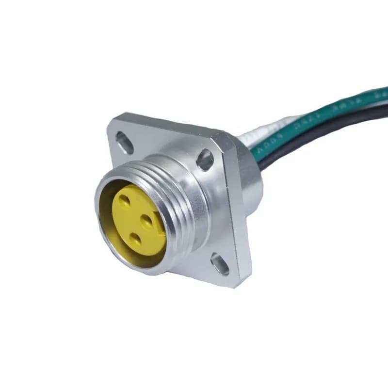 Mini-Link Receptacle, Female Flange Mount, 6A pole, 1'