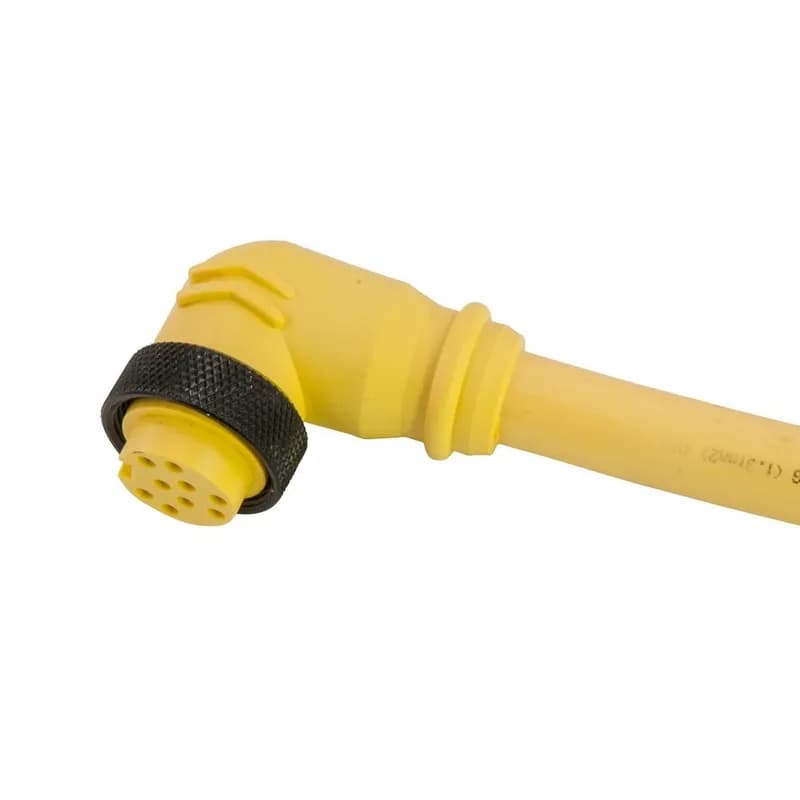 Mini-Link Plug Assembly, PVC, Female 90 deg, 9 pole, 6', 16 AWG