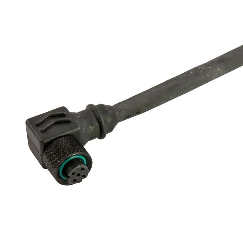 M12 Etherlink Connector, Plug Assembly, Female 90 deg, 16.4'