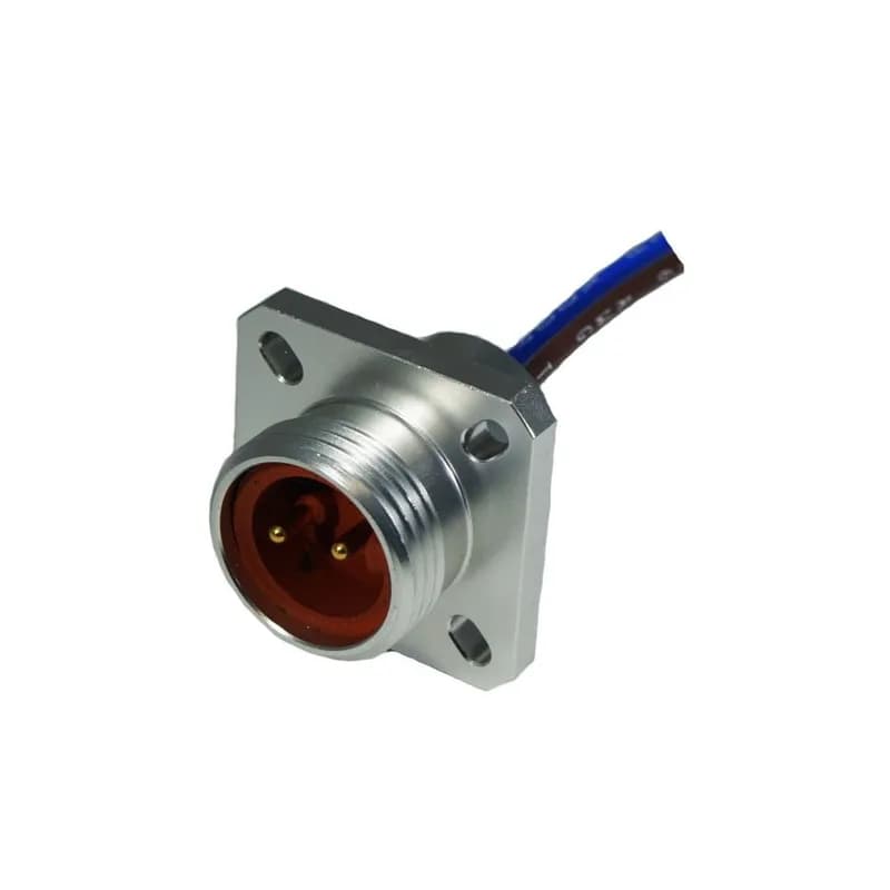 Mini-Link Receptacle, Hi-Temp silicone, Male Flange Mount, 5 pole, 1'