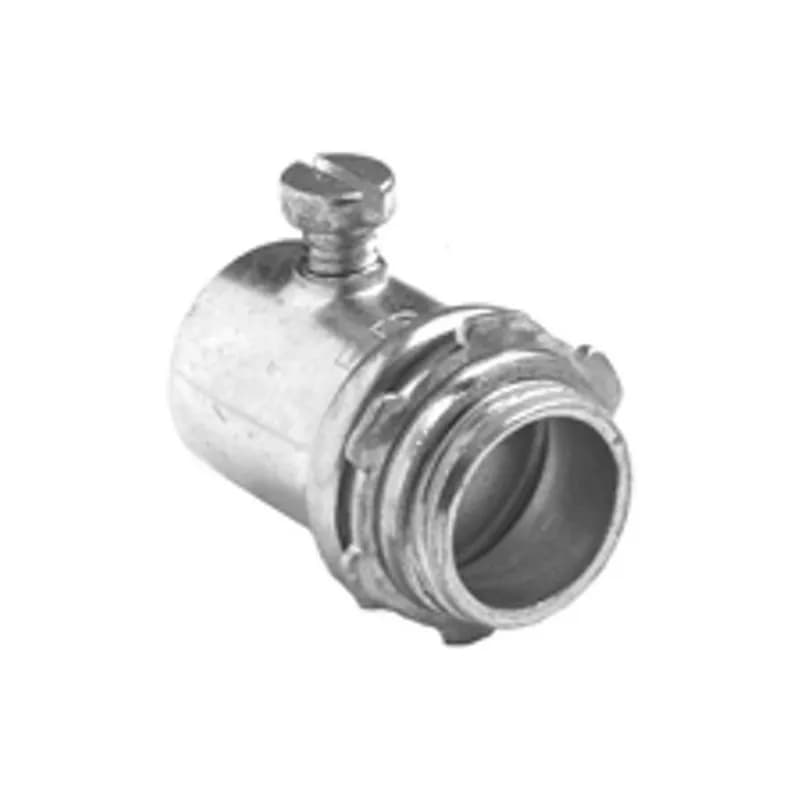 Connector, Set Screw, Steel, Insulated Throat, Size 2-1/2 Inch