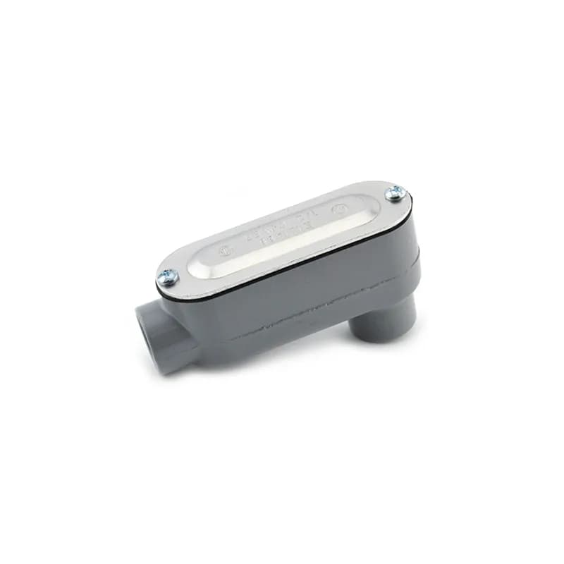 Rigid and IMC Conduit Body, Type LB, Aluminum, Cover and Gasket, Size 1 Inch