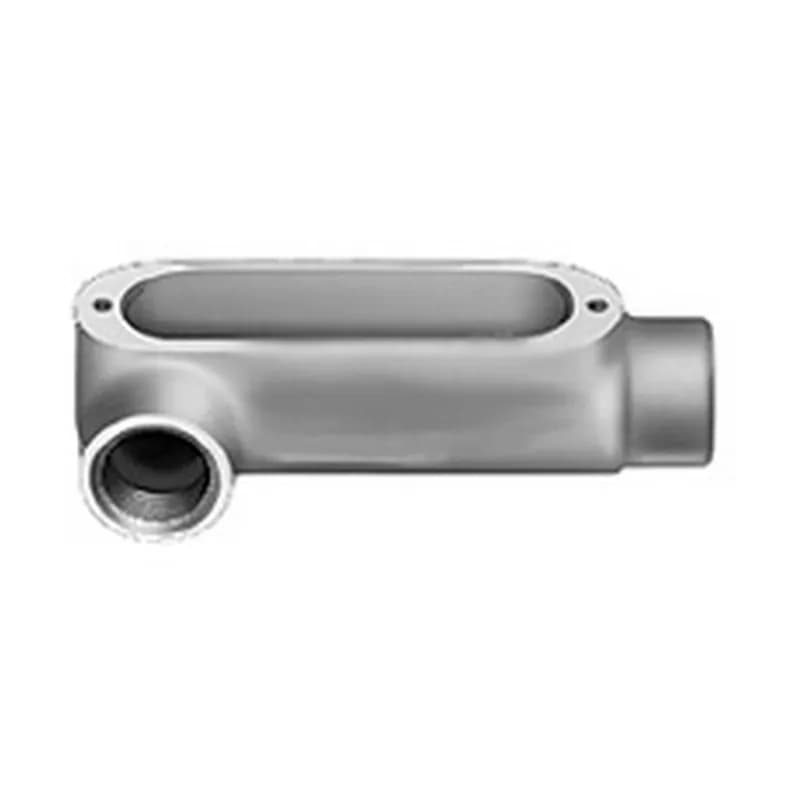 Rigid and IMC Conduit Body, Type LR, Malleable Iron, Size 1/2 Inch