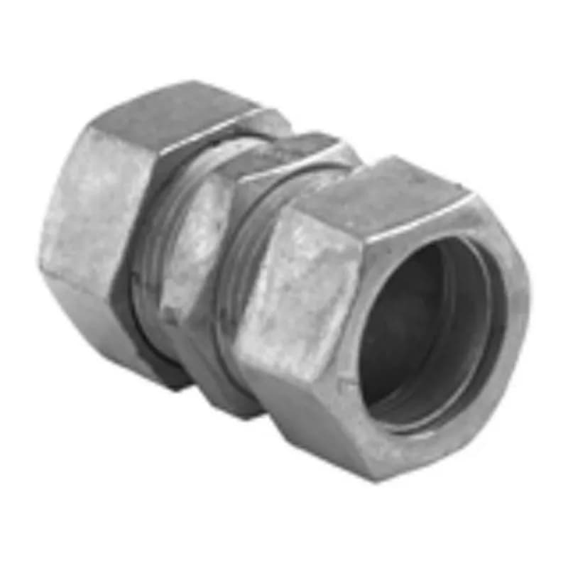 Coupling, Compression, Zinc Die Cast, Size 1 1/4 Inch