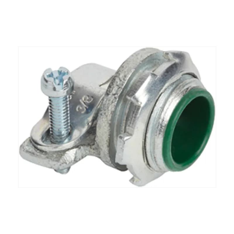 Connector, Squeeze, Malleable Iron, Insulated Throat, Trade Size 3/4 Inch