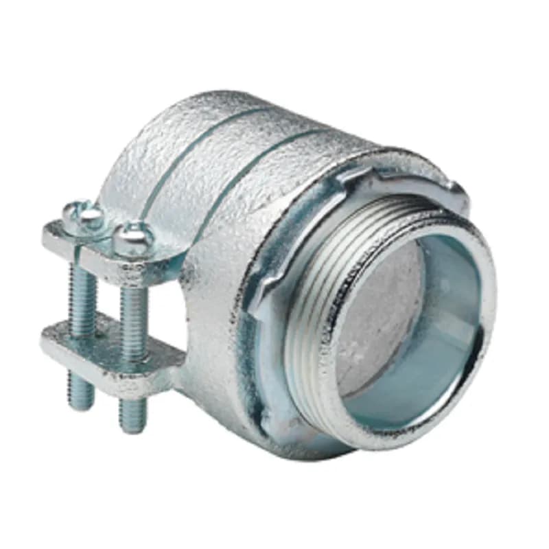 Connector, Squeeze, Malleable Iron, Insulated Throat, Trade Size 3 1/2 Inch