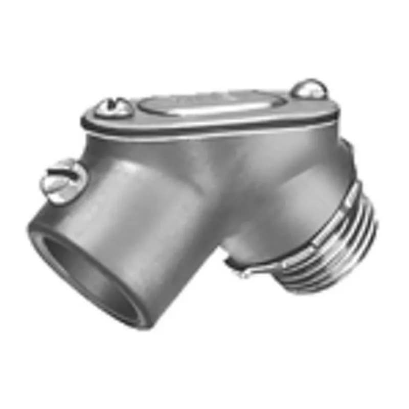 Set Screw Connector Pull Elbow, Zinc Die Cast, Size 1/2 Inch