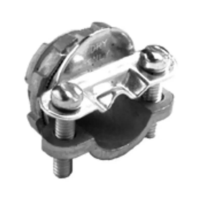 Connector, Strap, Two Screw, Zinc Die Cast, Size K.O. 1/2 Inch