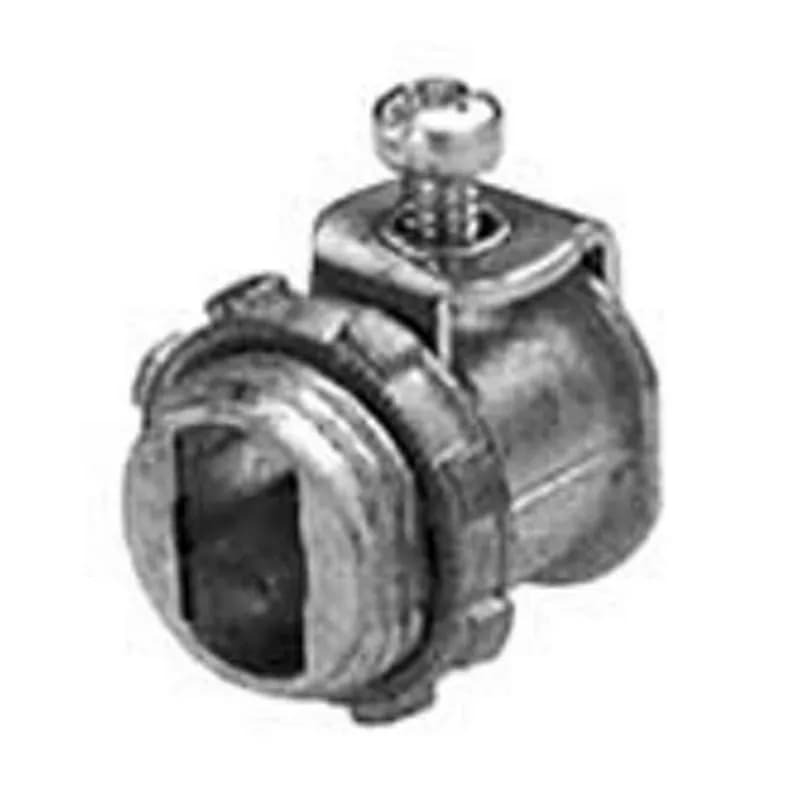 Strap Connector, Single Screw, Zinc Die Cast, Trade Size 3/8 Inch