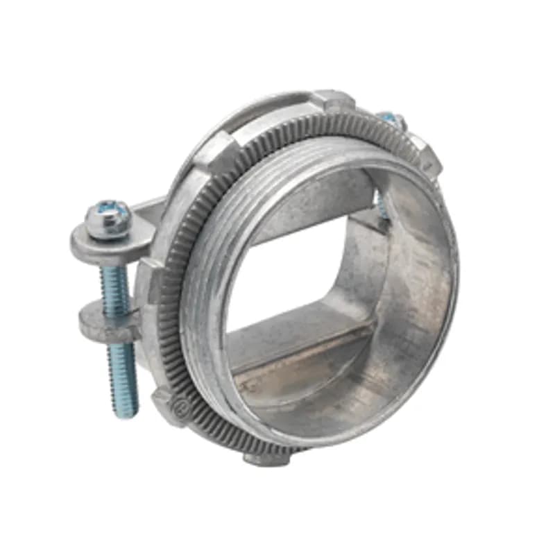 Connector, Strap, Two Screw, Zinc Die Cast, Oval Cable, Size K.O. 2 Inch