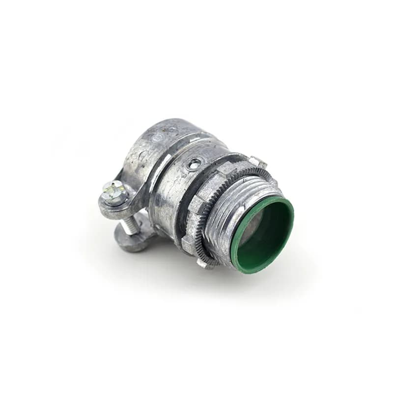 Connector, Squeeze, Zinc Die Cast, Insulated Throat, Trade Size 1 Inch
