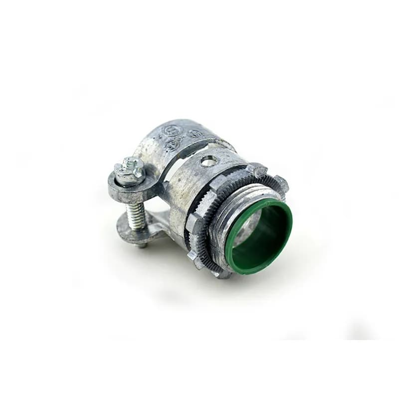 Connector, Squeeze, Zinc Die Cast, Insulated Throat, Trade Size 3/4 Inch