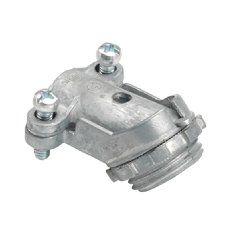 NSI Industries 800-DC2 - Connector, 45 Degree, Zinc Die Cast, Flex Size 3/8 Inch