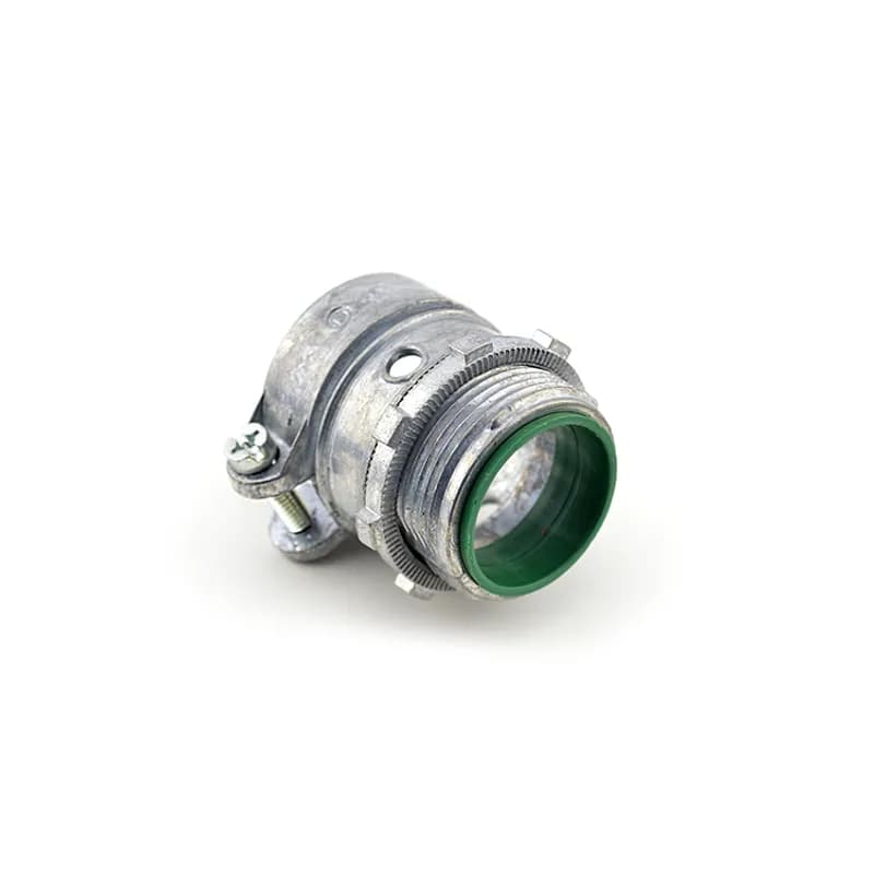 Connector, Squeeze, Zinc Die Cast, Insulated Throat, Trade Size 1 1/4 Inch