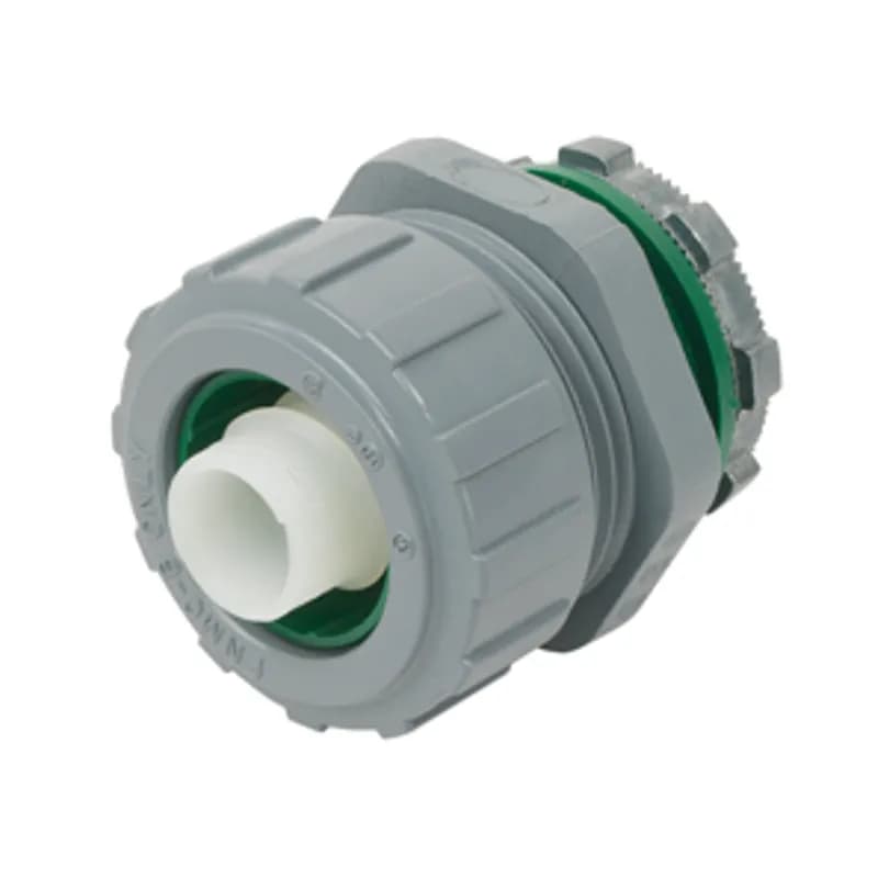 Connector, Liquid Tight, Straight Non-Metallic, Size 2 Inch