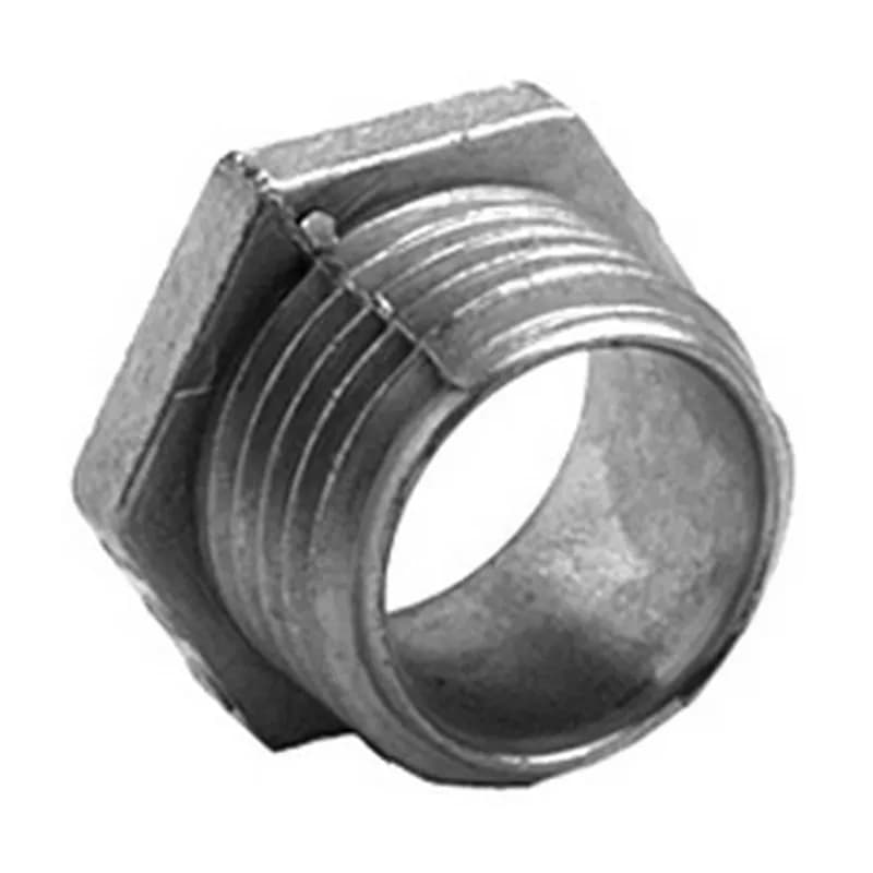 Nipple, Conduit, Zinc Die Cast, Insulated Throat, Size 4 Inch