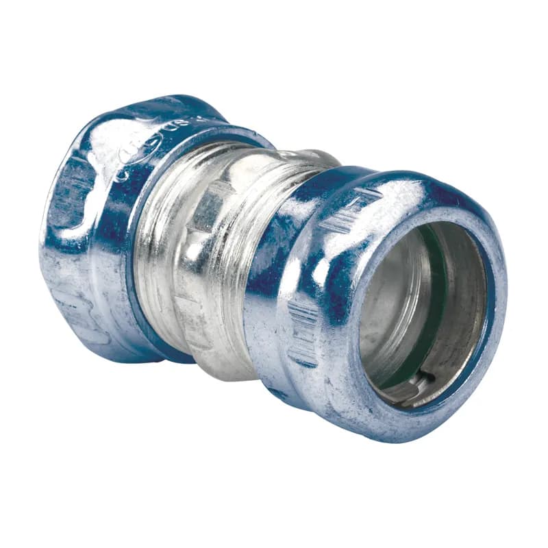 Raintight Coupling, Compression, Steel, Size 1 Inch