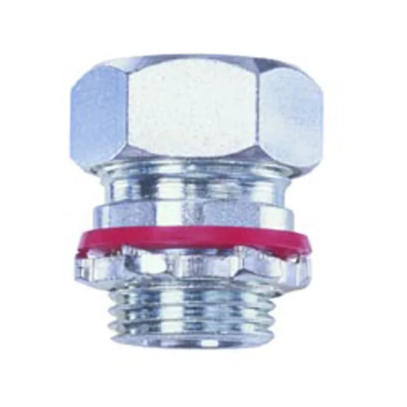 Connector, cord grip, straight, steel, k.o. size-3/4", cord range .450-.550