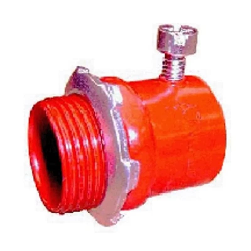 EMT Connectors, Color-Coded, Steel, Red, Size 2"