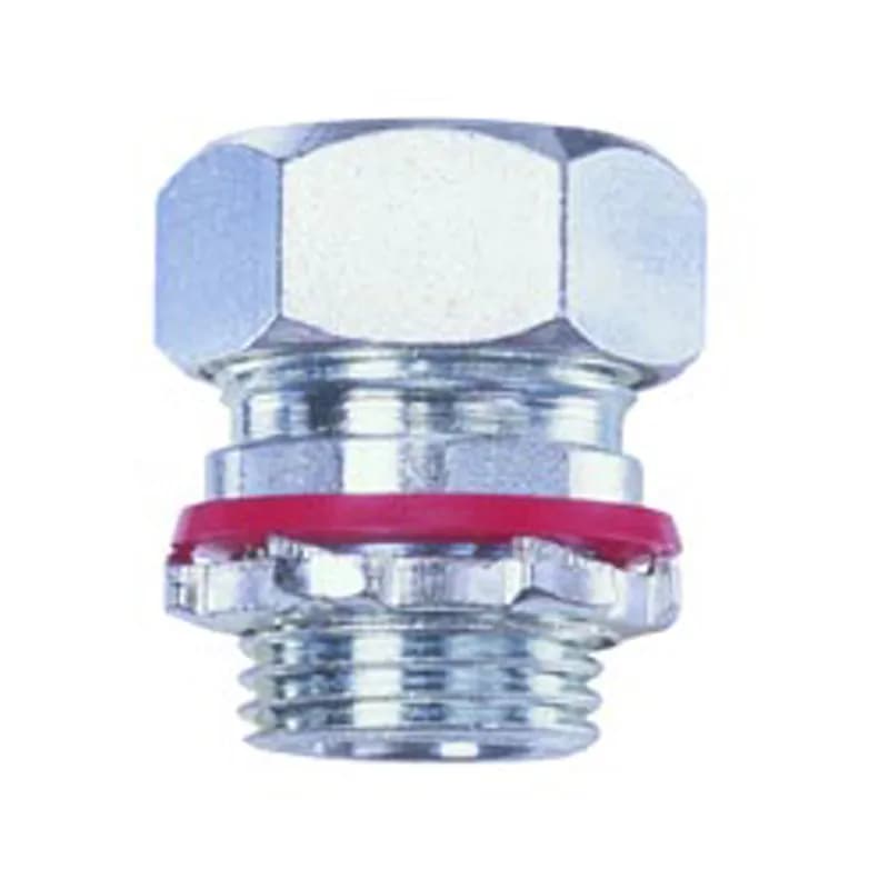 Connector, cord grip, straight, steel, k.o. size-3/4", cord range .650-.750