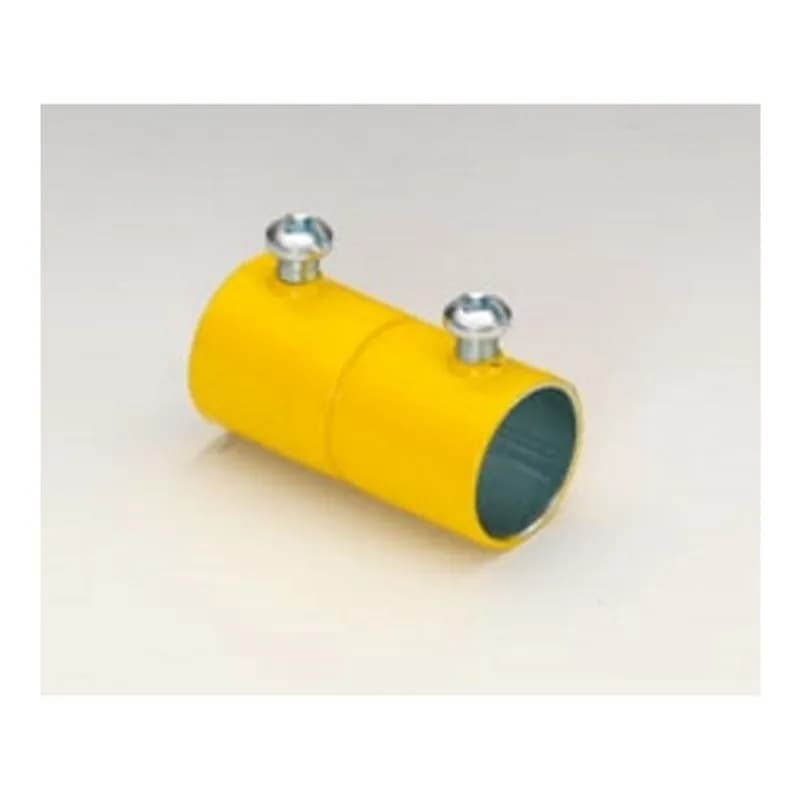 EMT Couplings, Color-Coded, Steel, Yellow, Size 3/4"