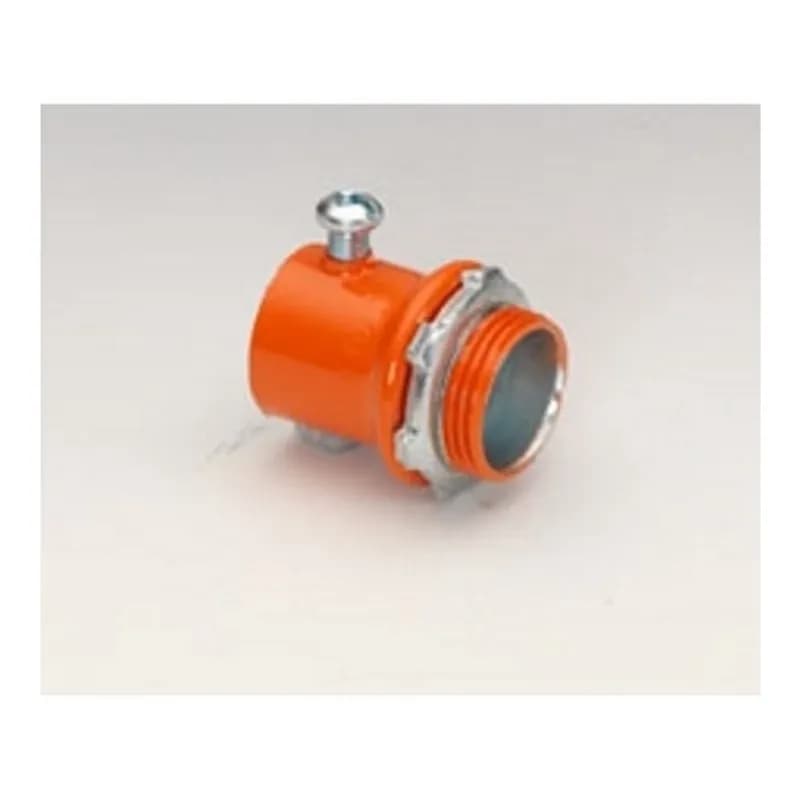 Orange Set Screw EMT Connector, Steel