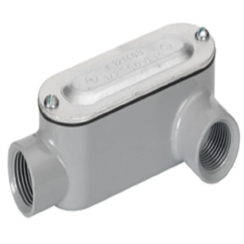 Rigid and IMC Conduit Body, Type LL, Aluminum, Cover and Gasket, Size 3-1/2 Inch