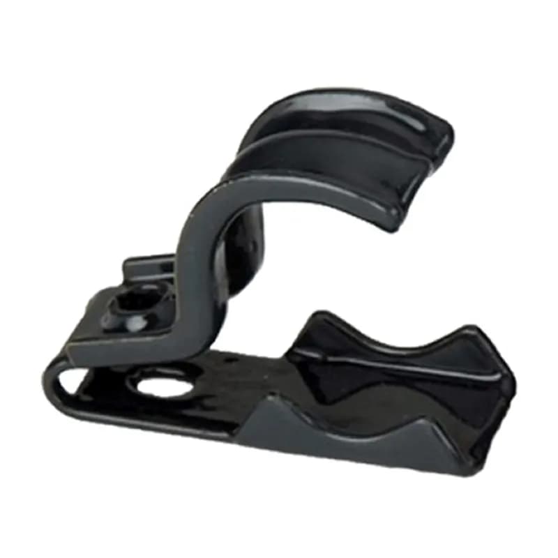 One piece clamp back and strap combination, 1 hole, Steel, 3/4 - 1 Trade Size, Polyolefin Coated