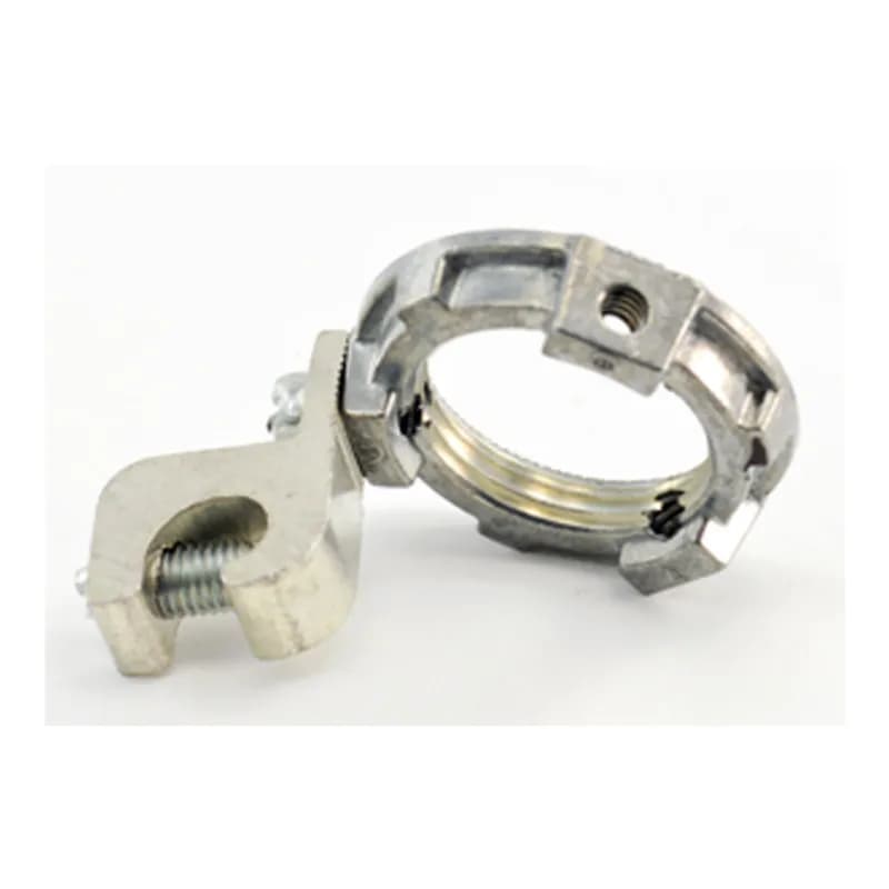 Locknut, Grounding, Zinc Die Cast, Size 3/4 Inch, 14-4 Lug