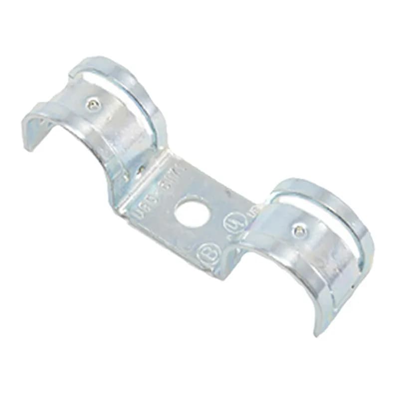 NSI Industries USD-6171 - Mighty-Hold™ Dual Universal Steel one hole strap. Accommodates multiple sizes of MC, Jacketed MC, MCIA Cable with outer diameters of 0.61 to 0.71 inches.