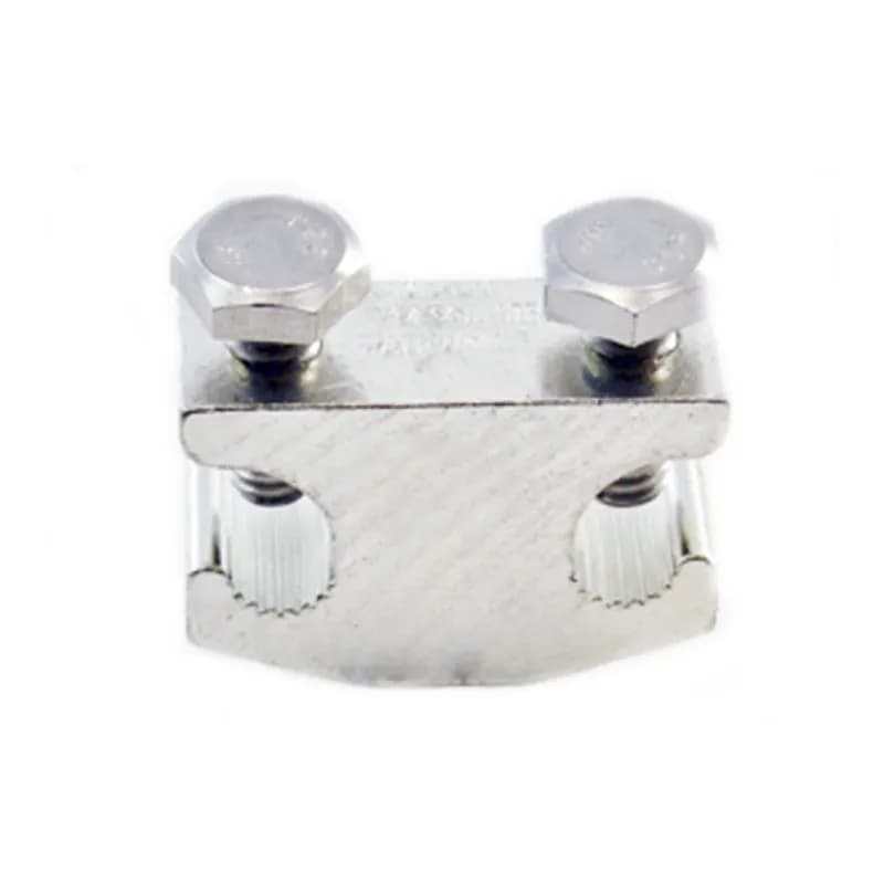 Aluminum and Copper Lay-in Lug that was designed for use with Wire Mesh Cable Tray. Lug conductor range: Aluminum or Copper #4-#14 AWG