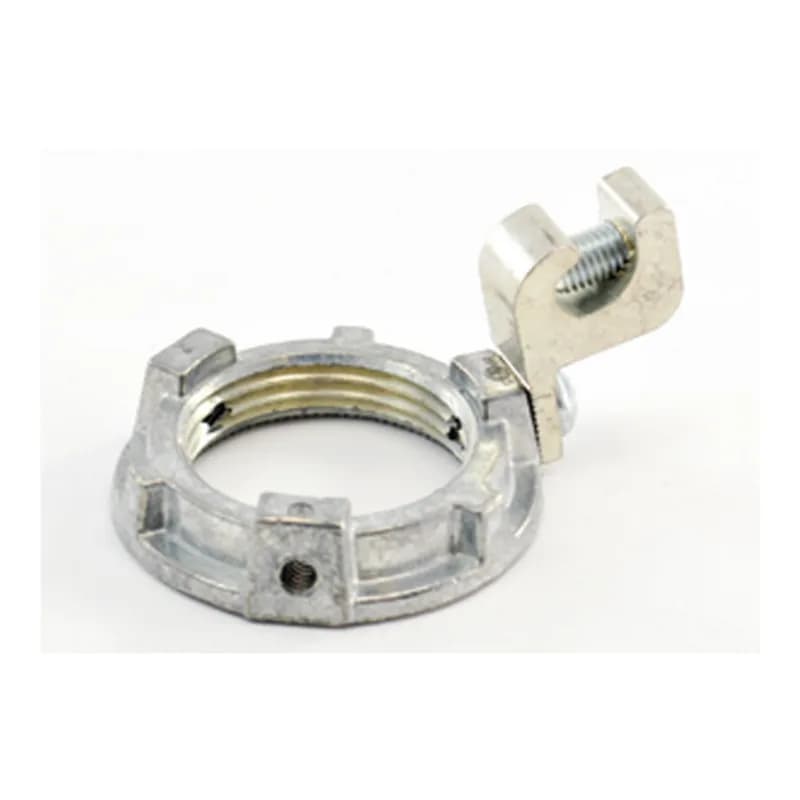 Locknut, Grounding, Zinc Die Cast, Size 1 Inch, 14-4 Lug